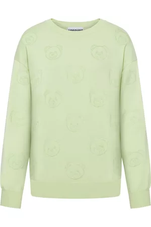 Moschino Monogram-Jacquard Crew Neck Jumper