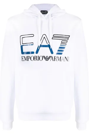 EA7 Men Sweatshirts - Logo-print hoodie