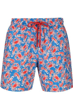 Vilebrequin Men Swim Shorts - Crabs and shrimps print swim shorts