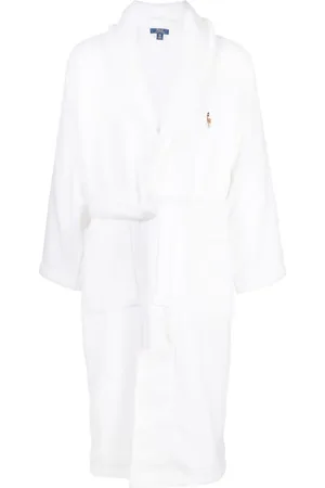 Ralph Lauren Embroidered-logo towelling-finish robe