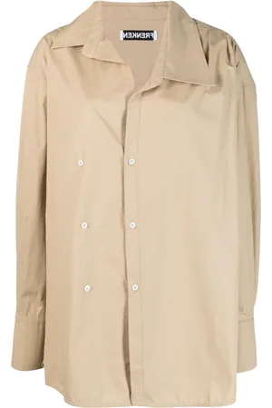 Frenken Women Tunics - Decorative-buttons tunic shirt