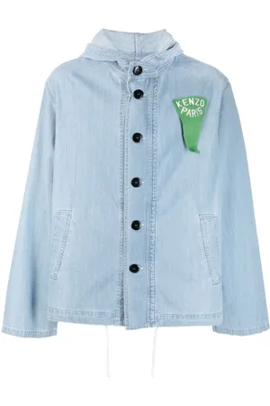 Kenzo Sailor logo-patch denim parka jacket