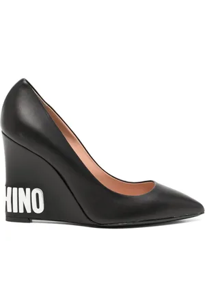 Moschino 105mm wedge heel pumps