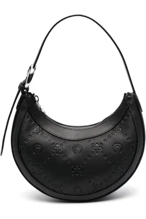 Marine Serre Moonogram leather shoulder bag