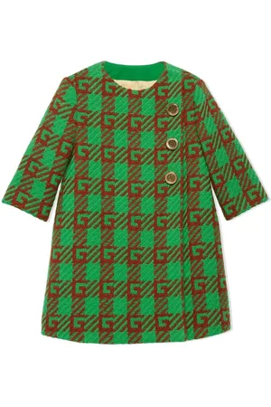 Gucci Girls Coats - G-embroidery wool coat