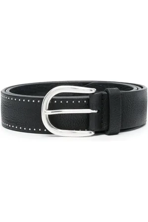 Orciani Men Belts - Stud leather belt