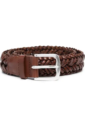 Orciani Men Belts - Interwoven leather belt