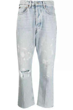 Ralph Lauren Distressed-effect cropped jeans