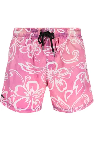 Sundek Men Swim Shorts - Flower-print swim shorts