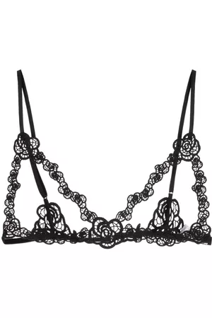 FLEUR DU MAL Fleur guipure ouvert bralette