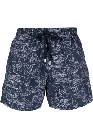 Vilebrequin Men Swim Shorts - Moorea octopus-print swim shorts
