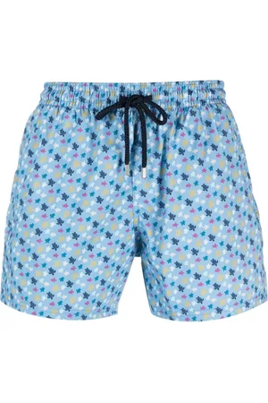 Vilebrequin Men Swim Shorts - Moorise turtle print swim shorts