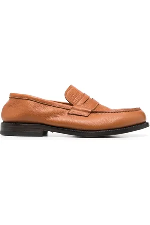 Premiata Men Loafers - Round-toe leather loafers