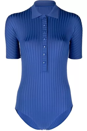 ERES Cachaca ribbed short-sleeve swimsuit