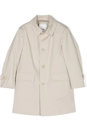 Eleventy Kids Boys Trench Coats - Single-breasted midi coat