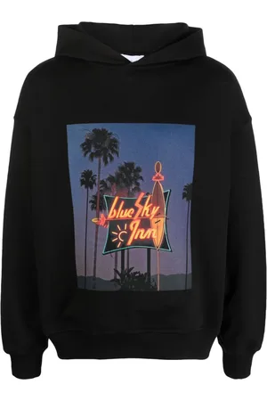 BLUE SKY INN Graphic-print cotton hoodie