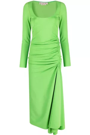 Marni Gathered-waist dress