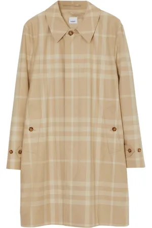 Burberry Checked cotton long coat