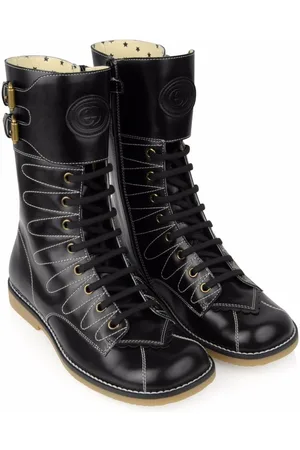 Gucci Girls Ankle Boots - TEEN contrast-stitch boots