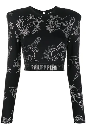 Philipp Plein Lil Shark Monsters Cotton T-shirt - Farfetch