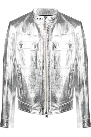 IRO Men Leather Jackets - Wn metallic artificial-leather jacket