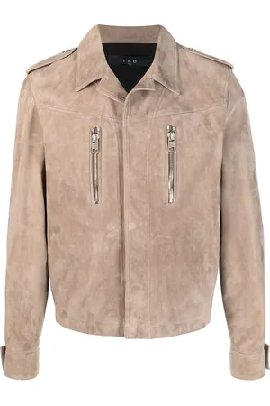 IRO Men Leather Jackets - Jorin suede leather jacket