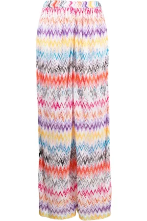 Missoni Chevron-knit wide-leg trousers