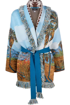 Alanui Intarsia-knit pattern cardigan