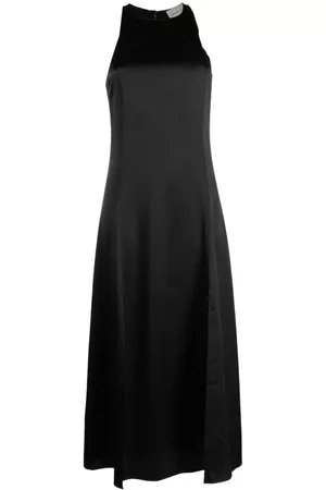 Loulou Studio Satin-finish sleeveless midi dress