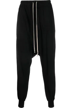 Rick Owens Drop-crotch drawstring trousers