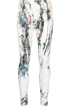 Saiid Kobeisy Graphic-print sequin embellished leggings