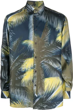 FERRARI Graphic-print silk shirt
