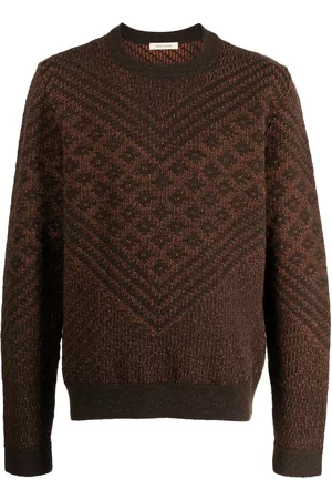 WALES BONNER Henri jacquard crew neck jumper