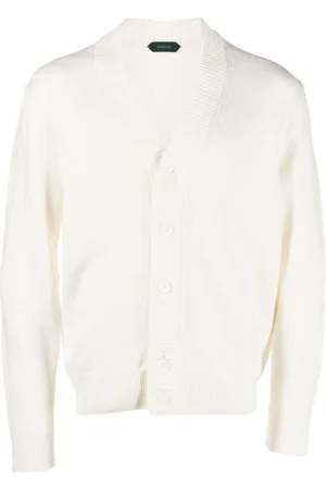 ZANONE V-neck knitted cardigan