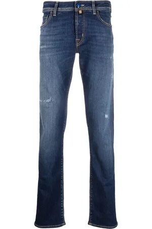 Jacob Cohen Logo-patch straight-leg jeans