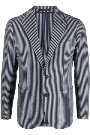 TAGLIATORE Striped single-breasted blazer