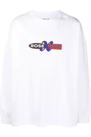 MARTINE ROSE Logo-print long-sleeve cotton T-shirt