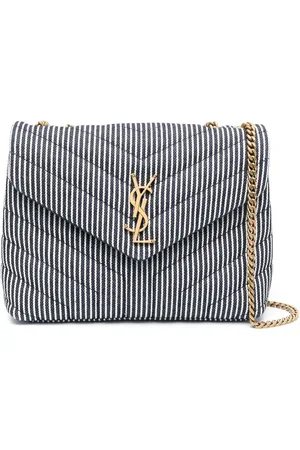 Saint Laurent Loulou striped shoulder bag