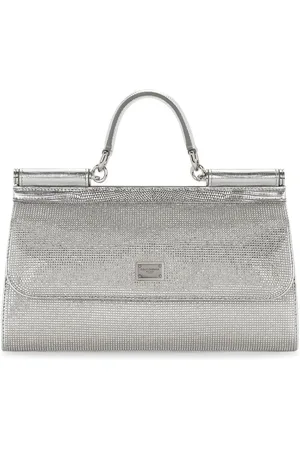 Dolce & Gabbana KIM DOLCE&GABBANA small Sicily rhinestone top-handle bag