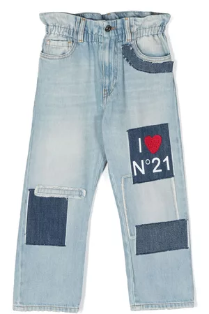 Nº21 Patch-work denim jeans