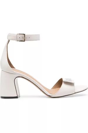 Emporio Armani 75mm logo-plaque leather sandals