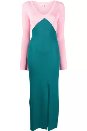 OLIVIA RUBIN Reese colour-block ribbed dress