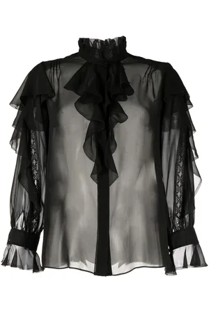 SHIATZY CHEN See-through silk shirt