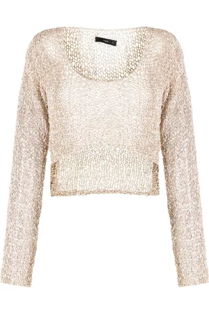 Voz Cropped loose-knit jumper