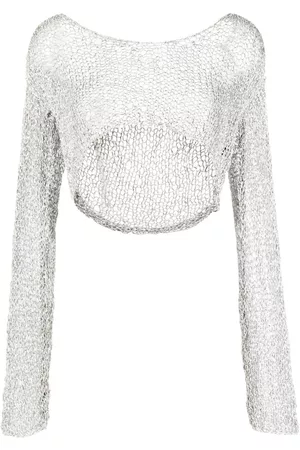 Voz Cropped loose-knit jumper