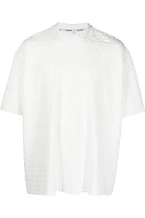 SUNNEI Embossed-logo print jersey T-shirt