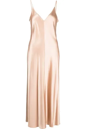 Voz Satin V-neck slip dress