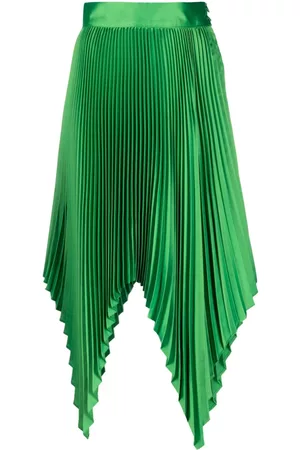Styland Fully pleated asymmetric skirt