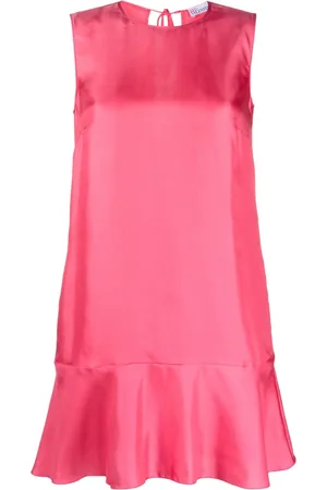 RED Valentino Sleeveless ruffle-hem mini dress