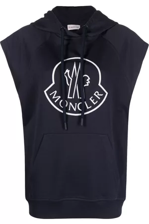 Moncler Logo-print sleeveless cotton hoodie